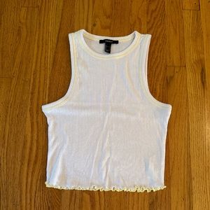 Cropped High Neck Tank Top